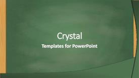  Presentation with realistic - PPT theme with empty realistic black board illustration background and a ocean colored foreground