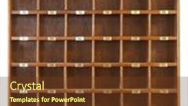  Presentation with keys - Presentation having empty-reception-room-keys-shelves background and a tawny brown colored foreground