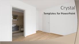  Presentation with marble - Cool new presentation with empty-room-with-attached-marble and a light gray colored foreground