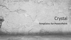  Presentation with concrete - Colorful presentation theme enhanced with empty room with concrete wall backdrop and a light gray colored foreground