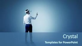  Presentation with empty palm fruit bunch - PPT theme enhanced with empty room with no wallpaper background and a ocean colored foreground