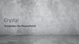  Presentation with plaster - Beautiful PPT layouts featuring empty-room-with-plaster-wall backdrop and a light gray colored foreground