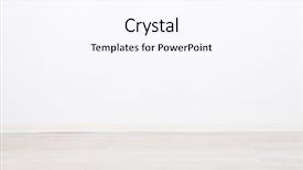  Presentation with empty - PPT theme enhanced with empty room with wall background and a pink colored foreground