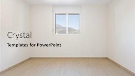  Presentation with minimalist - Colorful presentation enhanced with empty room with white walls and traverti floors elegant and minimalist room nobody inside backdrop and a light gray colored foreground