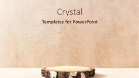  Presentation with natural cosmetic - Slide set enhanced with empty-round-wooden-podium background and a lemonade colored foreground