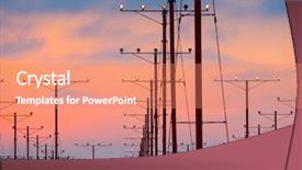  Presentation with city of los angeles ca - Presentation consisting of empty runway - landing lights at sunset background and a  colored foreground