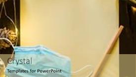  Presentation with medical letter - Audience pleasing theme consisting of empty-santa-paper-letter backdrop and a yellow colored foreground