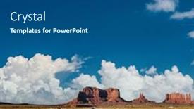  Presentation with arizona - Presentation design with empty-scenic-highway-in-monument background and a ocean colored foreground