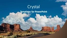  Presentation with arizona - Cool new presentation with empty-scenic-highway-in-monument backdrop and a ocean colored foreground