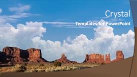  Presentation with arizona - Beautiful presentation design featuring empty-scenic-highway-in-monument backdrop and a teal colored foreground