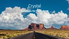  Presentation with arizona - PPT theme consisting of empty-scenic-highway-in-monument background and a ocean colored foreground