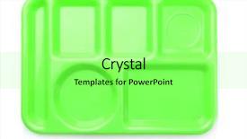  Presentation with food white - Audience pleasing PPT layouts consisting of empty serving tray for food backdrop and a seafoam green colored foreground