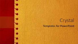  Presentation with tissue paper - Presentation design having empty sheet of paper over a tissue background background and a gold colored foreground