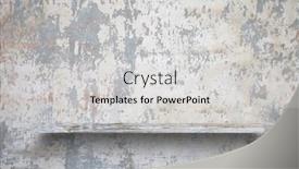  Presentation with concrete - Theme with empty-shelf-on-concrete-wall background and a light gray colored foreground