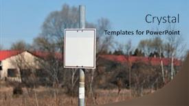  Presentation with signboard - PPT layouts with empty-signboard-on-a-piece background and a  colored foreground