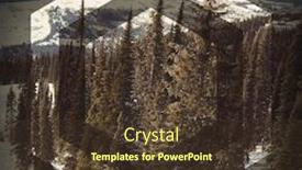  Presentation with lift - Presentation theme with empty-ski-lift-and-pine background and a tawny brown colored foreground