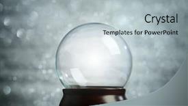  Presentation with christmas empty blank letter - Theme featuring empty snow globe christmas background background and a light gray colored foreground