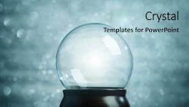  Presentation with empty - Slides featuring empty snow globe christmas background background and a light blue colored foreground