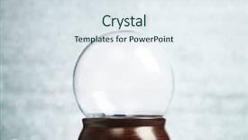  Presentation with empty - Audience pleasing PPT layouts consisting of empty snow globe christmas background backdrop and a sky blue colored foreground
