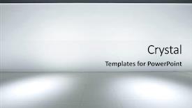  Presentation with poster on white wall above - PPT layouts featuring empty space and white wall background and a sky blue colored foreground