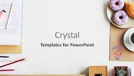  Presentation with snack - Amazing presentation having empty space for your text surrounded by business supplies drink and snack backdrop and a white colored foreground