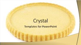  Presentation with case - Amazing theme having empty sponge cake flan case backdrop and a blonde colored foreground
