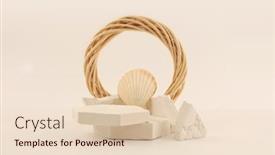  Presentation with stones - PPT layouts enhanced with empty-stack-of-stones-platform background and a lemonade colored foreground