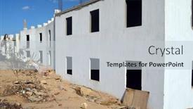  Presentation with egypt - Slide set consisting of empty-streets-and-abandoned-houses background and a lemonade colored foreground