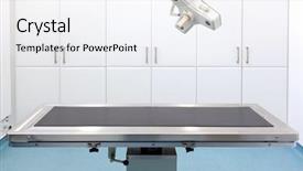  Presentation with operating room - Presentation design consisting of operating room with light background and a white colored foreground
