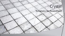  Presentation with pavement - Presentation design having empty textured square and flat background and a light gray colored foreground