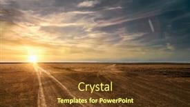  Presentation with tracks - Slide deck consisting of empty-tracks-on-the-dirt background and a  colored foreground