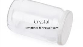  Presentation with lid - Presentation design with empty-transparent-jar-with-lid background and a white colored foreground