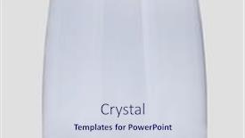  Presentation with plastic bottle - Theme featuring empty-transparent-plastic-bottle background and a sky blue colored foreground