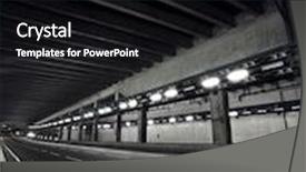  Presentation with tunnel - Audience pleasing slides consisting of empty tunnel backdrop and a black colored foreground