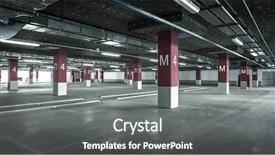  Presentation with empty - Slides enhanced with empty underground parking garage background and a gray colored foreground