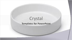  Presentation with cylindrical - Audience pleasing slide set consisting of empty-white-cylindrical-ceramic-bowl backdrop and a light gray colored foreground