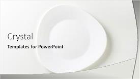  Presentation with white plate - Theme with empty-white-plate-on-white background and a white colored foreground