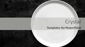  Presentation with slate - Beautiful slides featuring empty-white-plate-over-black backdrop and a light gray colored foreground