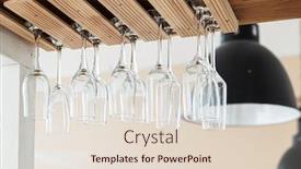  Presentation with flutes - Amazing theme having empty-wine-glasses-and-champagne backdrop and a lemonade colored foreground