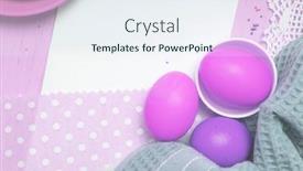  Presentation with easter - Theme with empty-wite-list-easter-background background and a sky blue colored foreground