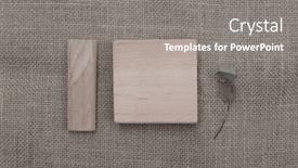  Presentation with wood board - Slide set enhanced with empty-wood-board-blank-leaf background and a gray colored foreground
