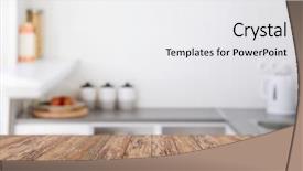  Presentation with interior - Cool new theme with empty wooden boards with blurred backdrop and a white colored foreground