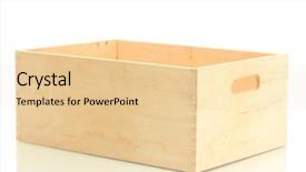  Presentation with pallet - Beautiful presentation theme featuring empty wooden crate isolated backdrop and a lemonade colored foreground