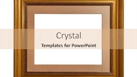  Presentation with picture frame - Presentation featuring empty-wooden-picture-frame background and a coral colored foreground
