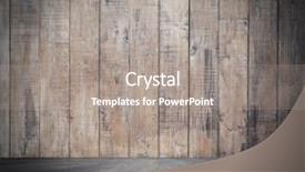  Presentation with room - Slide deck featuring empty wooden room interior background background and a  colored foreground