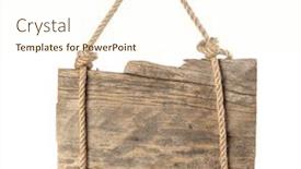  Presentation with hang - Cool new slides with empty-wooden-sign-with-lope backdrop and a cream colored foreground