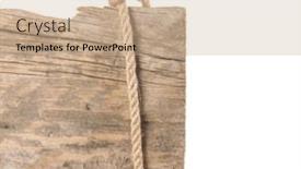  Presentation with hang - Slide deck having empty-wooden-sign-with-lope background and a coral colored foreground