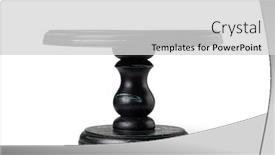  Presentation with stand - Amazing presentation theme having empty-wooden-stand-for-cake backdrop and a light gray colored foreground
