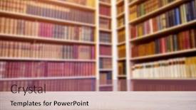  Presentation with antique - Cool new PPT theme with empty-wooden-table-and-antique backdrop and a coral colored foreground