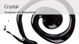  Presentation with enamel - Cool new PPT theme with emulsion - black nail polish enamel spiral backdrop and a white colored foreground